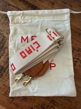 NWT Clare V adjustable crossbody strap- sold out CIAO natural w/ poppy color